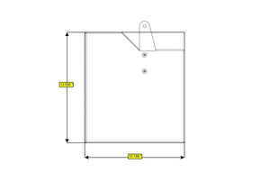 RB Components Sofa Storage Box, 34", Shallow
