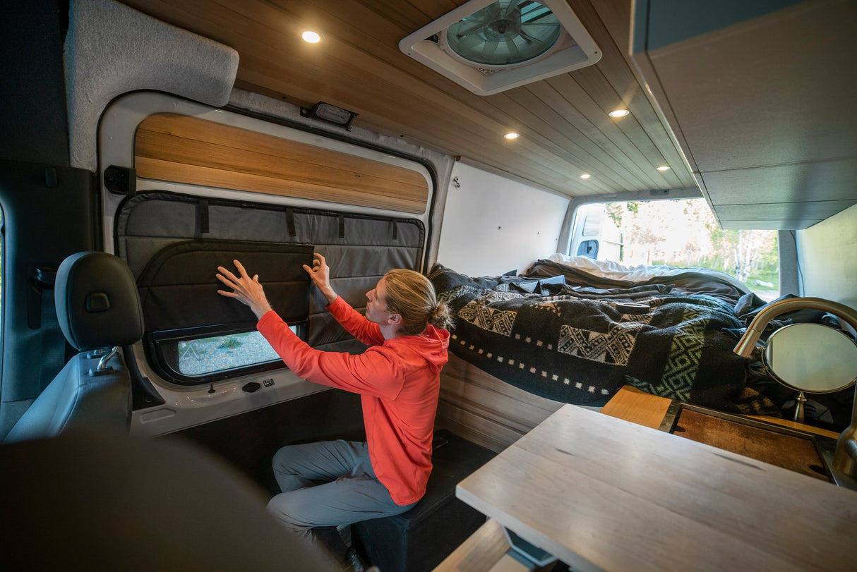VanEssential Mercedes Sprinter Stealth Sliding Door Window Cover