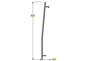 RB Components 2007+ Sprinter Van HD Passenger Side Rear Door Ladder - Low Roof