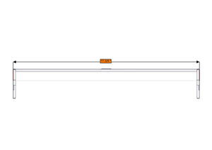 RB Components Sofa Storage Box, 76", Shallow