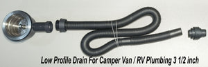 Tec Vanlife Low Profile Drain For Camper Van / RV Plumbing 3 1/2 inch
