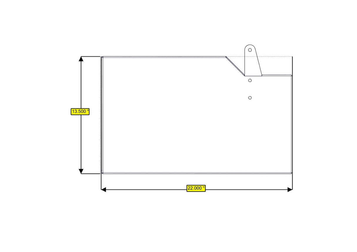 RB Components Sofa Storage Box, 34", Deep