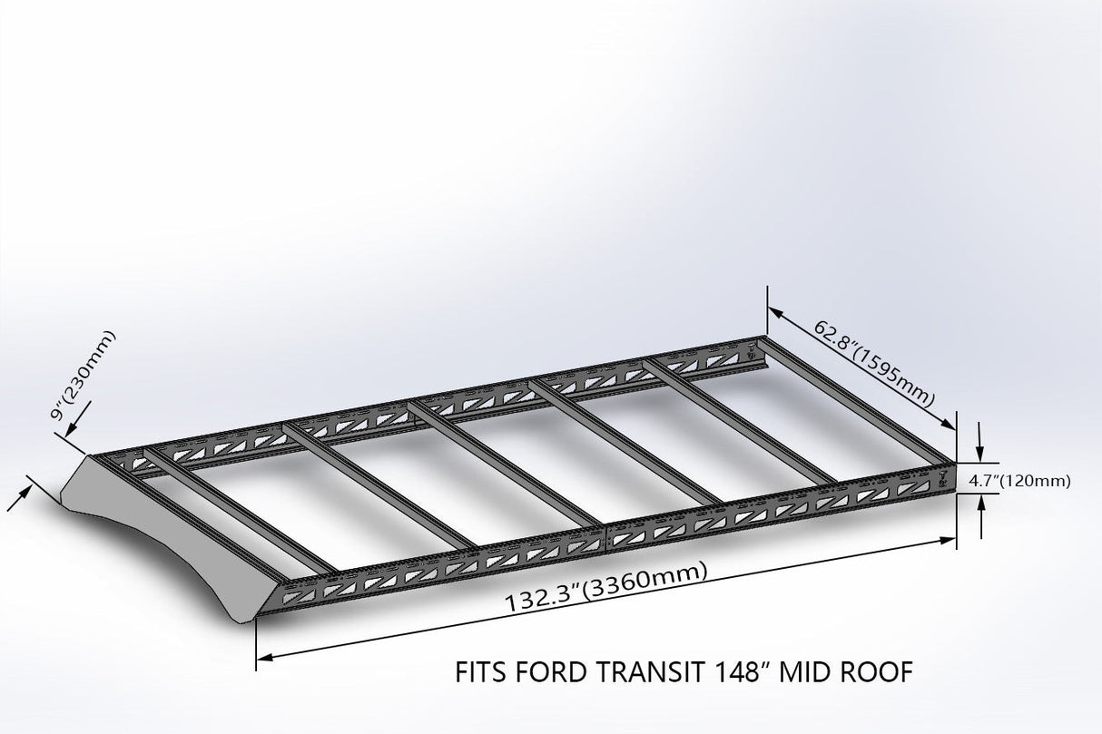 Tec Vanlife 2015+ Ford Transit Roof Rack