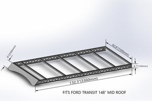 Tec Vanlife 2015+ Ford Transit Roof Rack