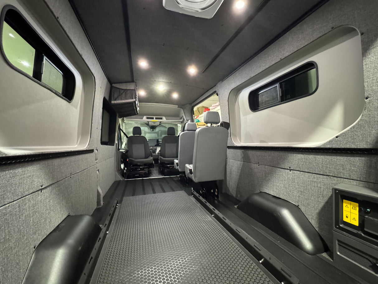 GoCode 2015+ Ford Transit Innie Sleeper 148"/148" EXT - Passenger Side