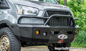 Aluminess 2020+ Ford Transit Front Winch Bumper With Bull Bar