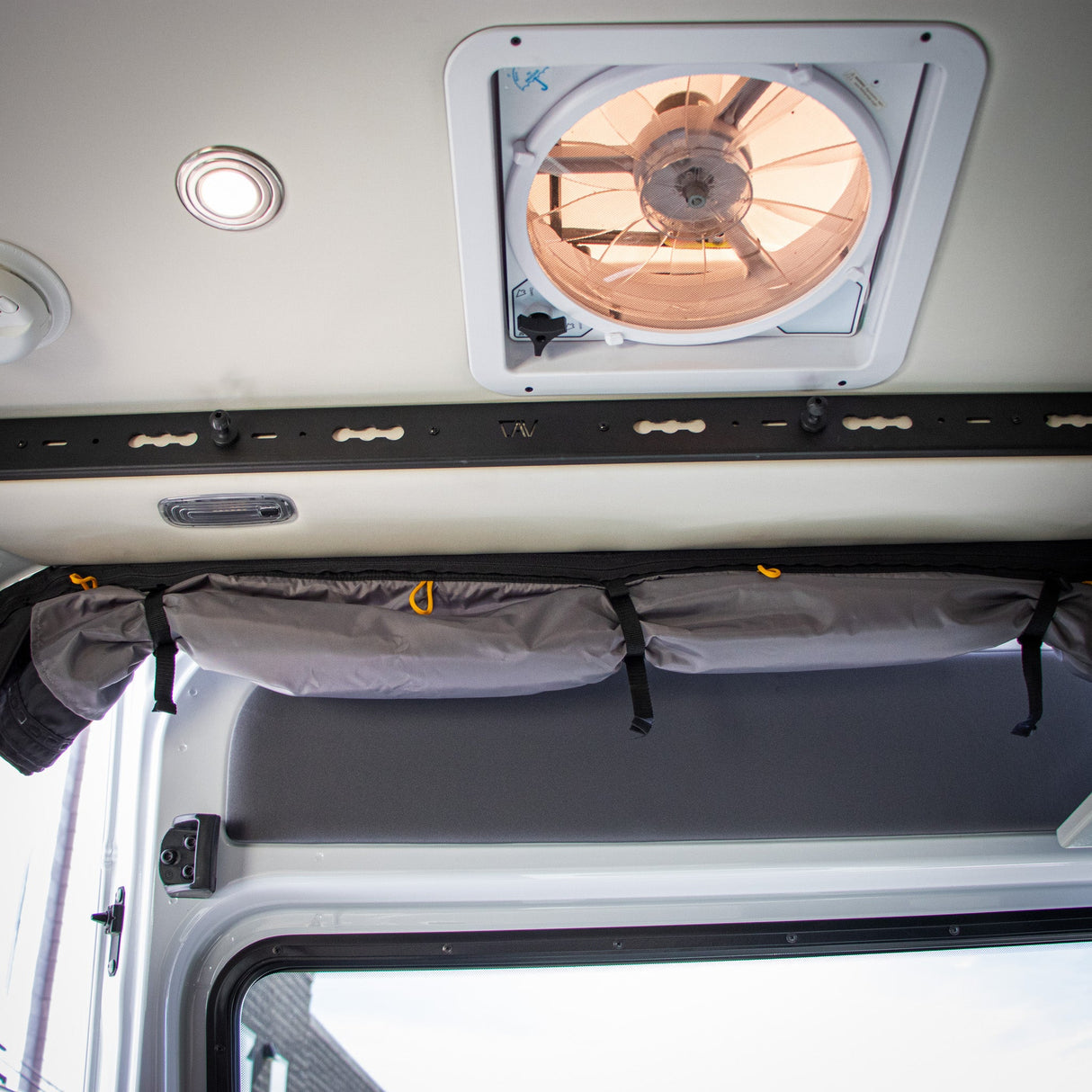 Canyon Adventure Vans L-Track PRO for Overhead Sliding Door for Storyteller Overland Mode