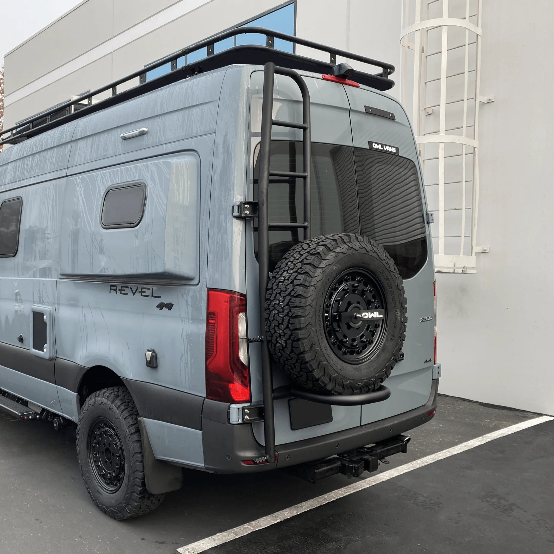 Owl Vans Ladder Tire Carrier Sprinter VS30 2019 Campervan HQ
