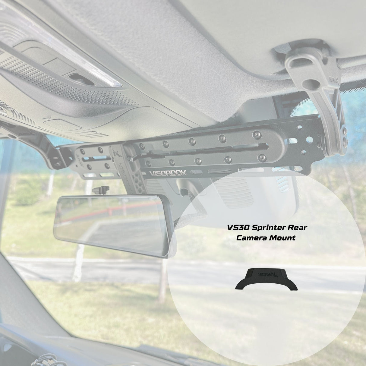 TERRA X WOLFBOX Dash Cam Visordok Track Mounting Kit