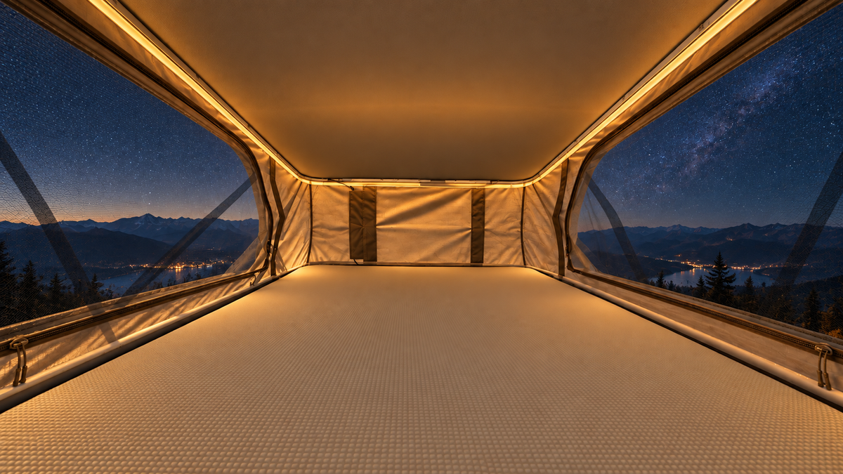 RoamlabX Carbon Fiber Roof Top Tent - 2007+ Mercedes Sprinter 144"