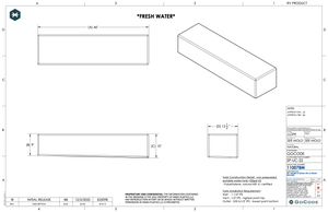 Northwest Conversions 22 Gallon Mercedes Sprinter Driver Side Undercarriage Water Tank