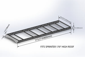 Tec Vanlife 2007+ Mercedes Sprinter Roof Rack