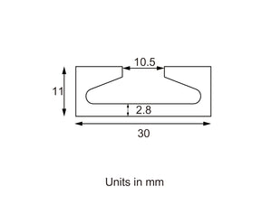 Tec Vanlife Square Surface Mount L Track