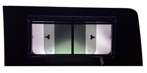 VWD 2007+ Mercedes Sprinter Passenger Side Rear Quarter Double Slider Window - 144" WB (SR104-DS)