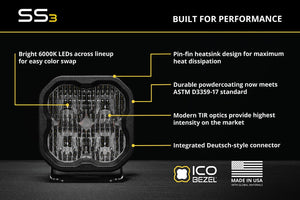 Diode Dynamics Light Pods - SS3 Pro ABL Yellow Combo (Pair)