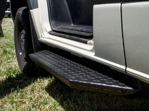 Virtus Vans Black Diamond Plate Side Step - 2019+ Mercedes Sprinter