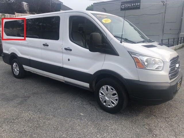 Ford Transit 2015+ Passenger Side Rear Quarter Window (Low Roof)_Front Side View - Campervan HQ
