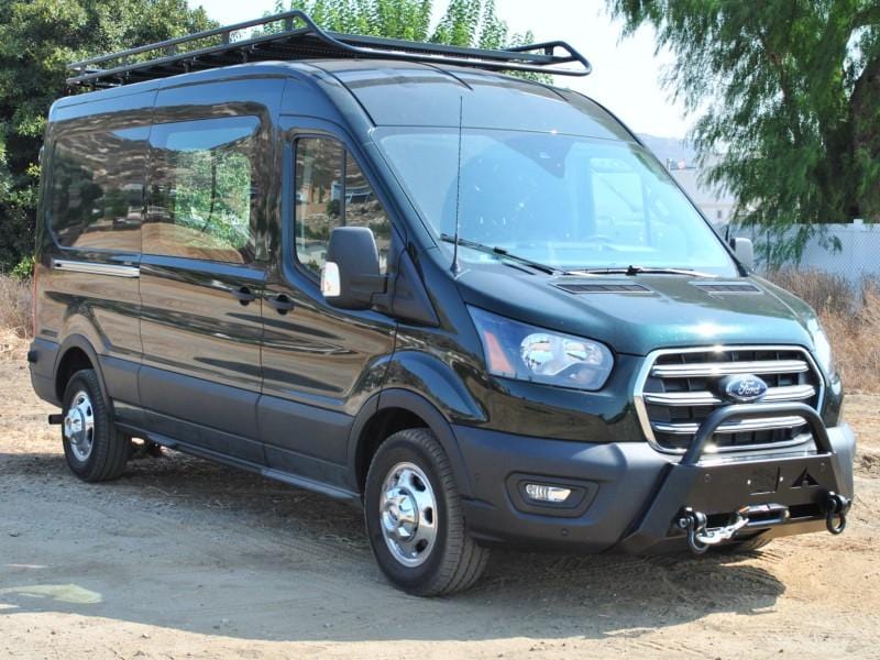 Aluminess 2020+ Ford Transit Baja Bar Bumper Right Angle View - Campervan HQ