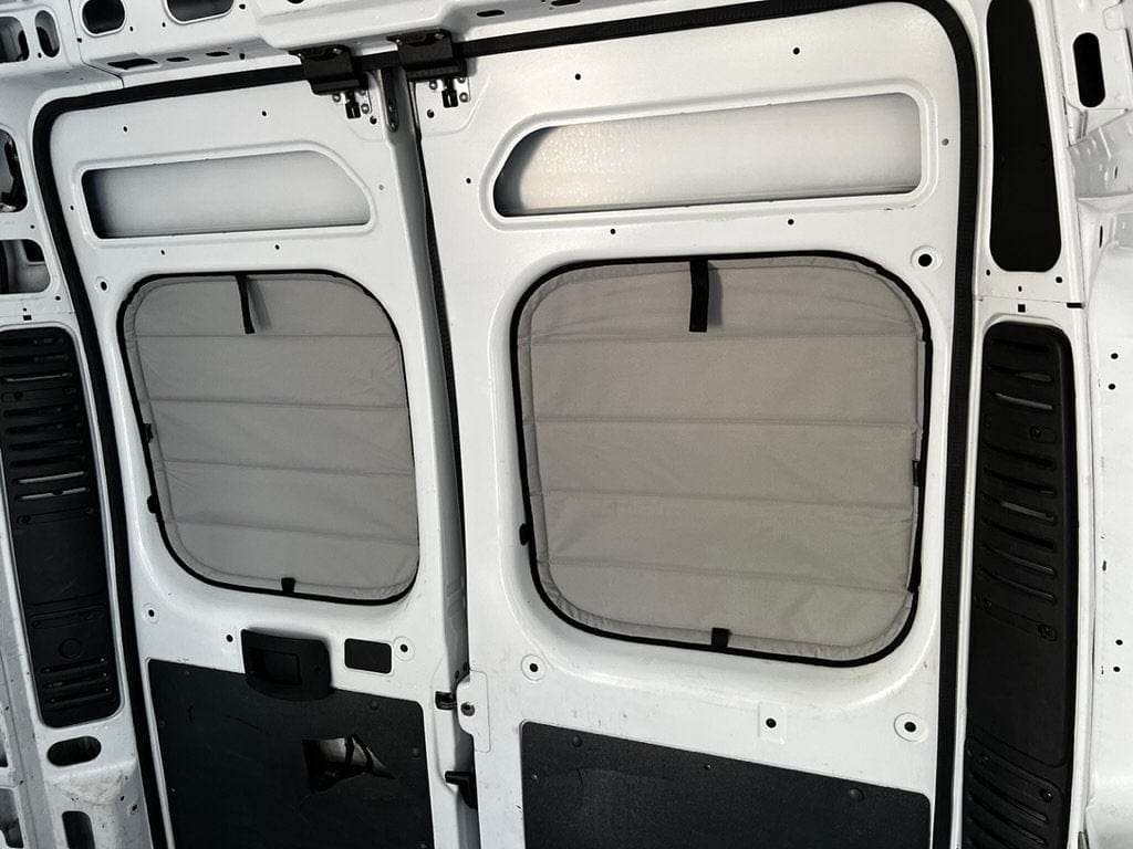 VanEssential Ram ProMaster Rear Door Window Covers (Pair) – Campervan HQ