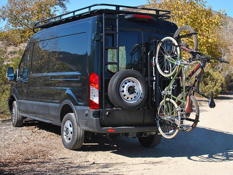 Vertical Bike Ladder Bike Rack For Motorhome Surco Ladder-Mounted