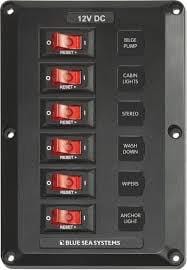 Blue Sea Switch Panel (6-Position, 4352)  - Campervan HQ