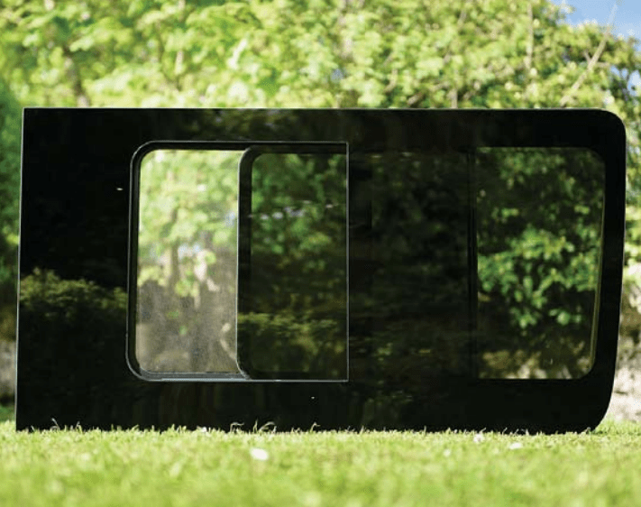 Ford Transit 2015+ Driver Side Forward Half-Slider Screened Window - Campervan HQ