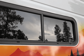 Flarespace Half-Slider Bunk Window (Passenger Side, FS1033R)_ Outside View - Campervan HQ