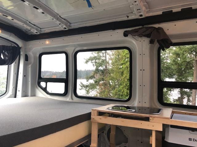 FW294L, FW286L, FW293L Ford Transit Windows (Interior View) - Campervan HQ