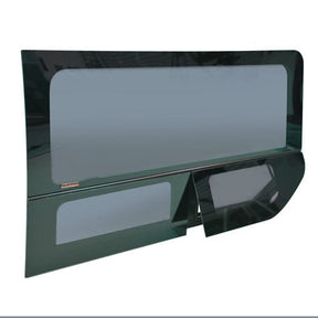 Ford Transit 148" EL Driver Side Rear Quarter Vented Window (FW297L)_Vent Open - Campervan HQ