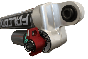 Fast Adjust Falcon 3.3 SP2 Rear Shocks Side View - Campervan HQ