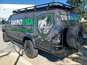 Aluminess Ford E350 Van Roof Rack (1992-2014) Roof Rack Installed - Campervan HQ