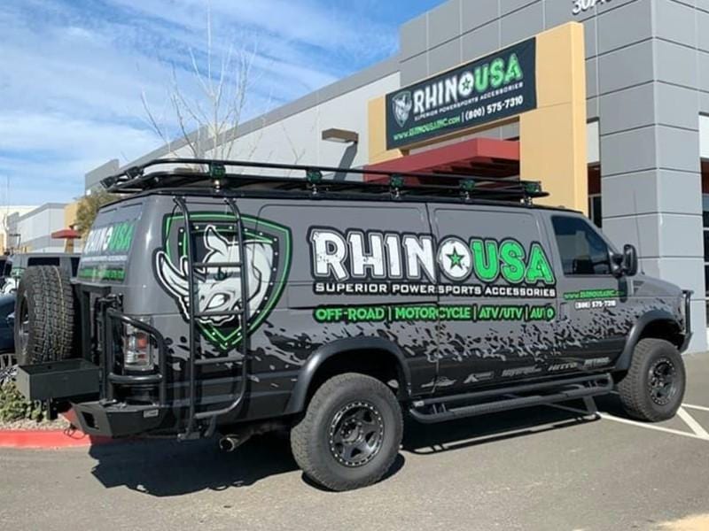 Aluminess Ford E350 Van Roof Rack (1992-2014) Roof Rack from Right Side View - Campervan HQ