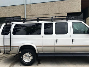 Aluminess Ford E350 Van Roof Rack (1992-2014) Roof Rack From Right Side - Campervan HQ