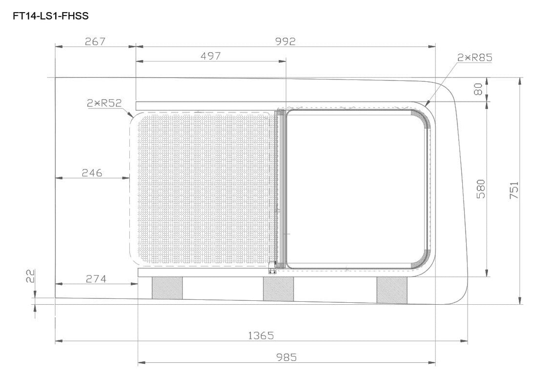 Transit Forward Window AM Auto Ford Transit 2015+ Driver Side Forward Half-Slider Screened Wi ...