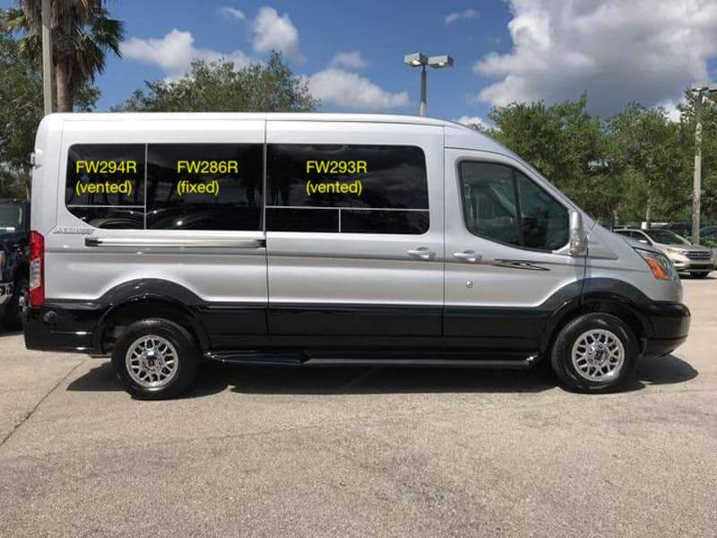 Ford Transit Windows (FW294R, FW286R, FW293R) - Campervan HQ