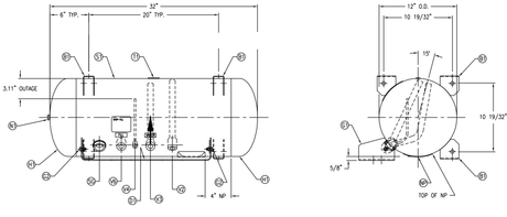 Manchester 6817 RV Propane Tank Drawing - Campervan HQ