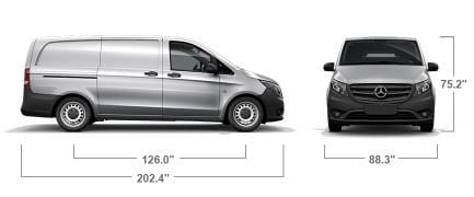 Mercedes-Benz Metris Van Dimensions - Campervan HQ