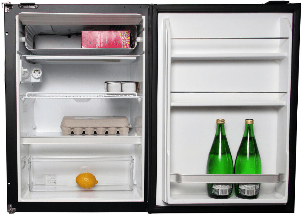 Nova Kool R3800 RV Refrigerator (Front View, Freezer Open)-Campervan HQ