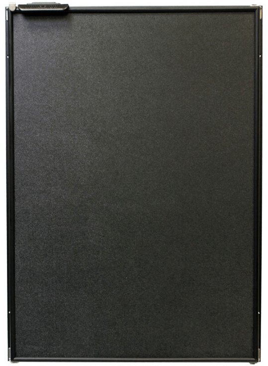 Nova Kool R3800 RV Refrigerator Front View with Black Panel-Campervan HQ