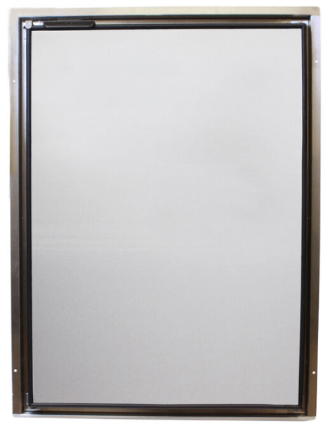 Nova Kool R5810 RV Refrigerator Front View (with Stainless Panel)-Campervan HQ