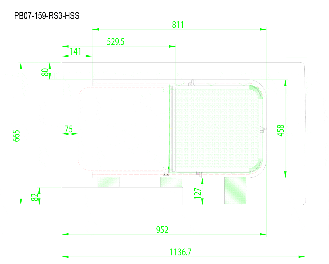 Ram ProMaster (159”WB) Half-Slider Window (Sliding Door on Passenger Side)_ Screened (Dimensions) - Campervan HQ