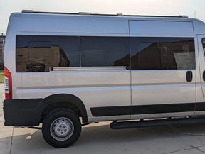 AM Auto Ram ProMaster Passenger Side Rear Quarter Half-Slider Screened Window 159”EXT (PB07-RS3XL-HSS P)_Front View - Campervan HQ