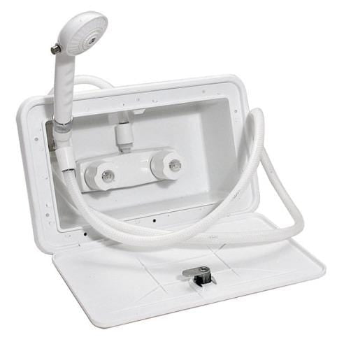 Phoenix Exterior RV Shower (White)