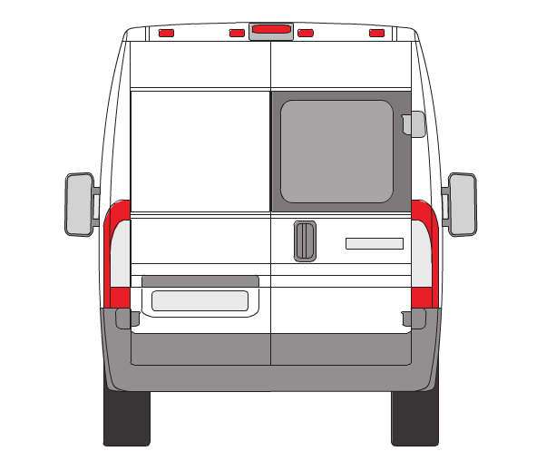 Ram Promaster Passenger Side Rear Door Window (FW384R) - Campervan HQ - 2