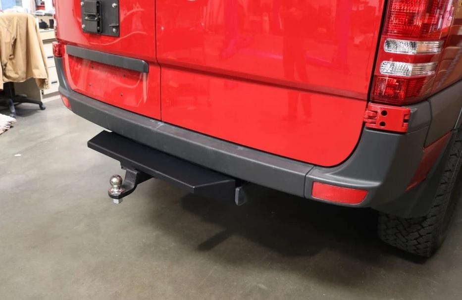 Mercedes Sprinter Rear Hitch Step (Installed) - Campervan HQ