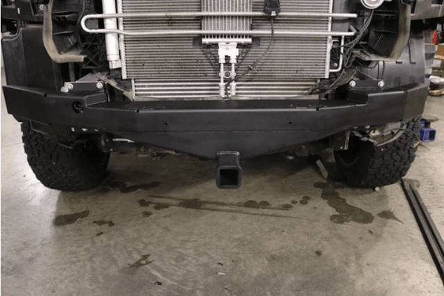Mercedes Sprinter (2019+) Front Receiver Hitch ( Final Matte Black Finish) - Campervan HQ
