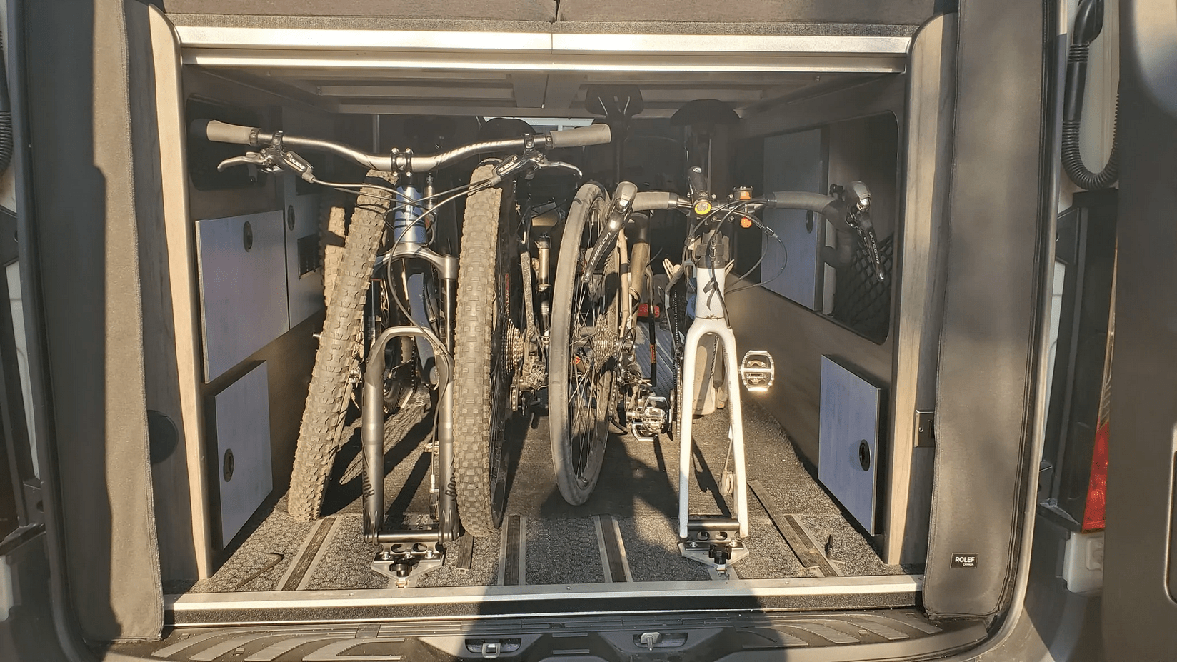 AVCo. L Track Bike Fork Mount Campervan HQ