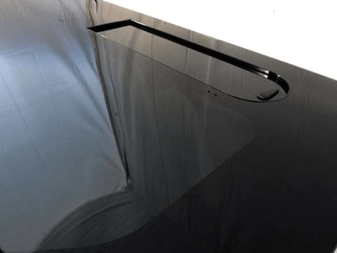 Ford Transit 2015+ Driver Side Forward Top-Slider Window (View from Below) - Campervan HQ