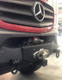 Mercedes Sprinter Compact Front Winch Bumper (With Front Receiver Hitch and Recovery Points, Shackles Sold Separately) - Campervan HQ