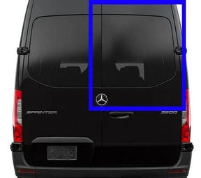 Passenger Rear Cargo Door Solid Glass Window for Sprinter 2019-2020 - Campervan HQ
